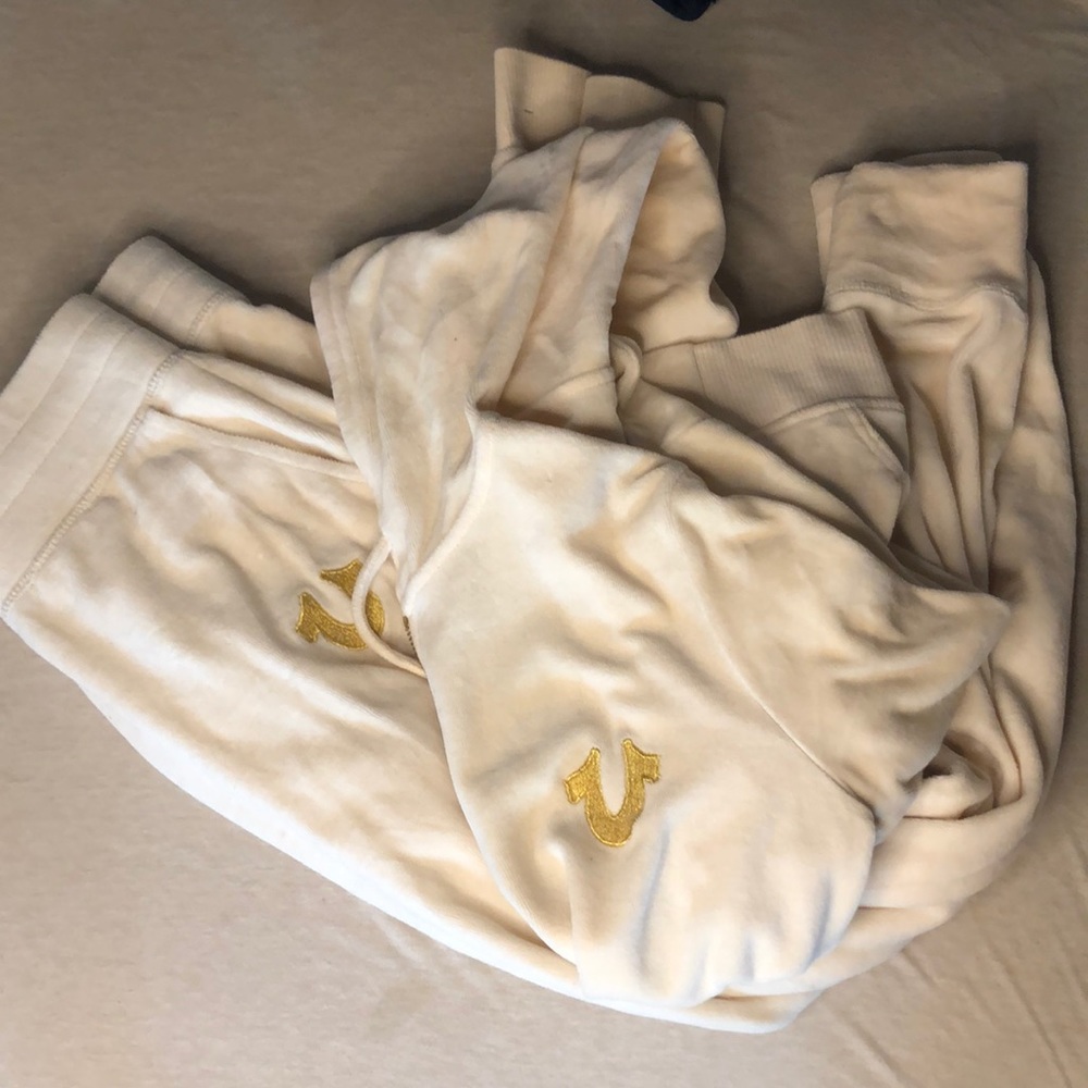 True religion velour track suit